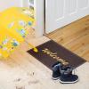 Moss & Stone 2 Pcs Doormat Outdoor Entrance, Rectangular 23×16 Door Mats Outdoor PVC Carpet Set, Welcome Mats Outdoor, Durable Entryway Rug Front Door Mat Grey- Brown