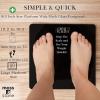Moss & Stone Digital Body Weight Bathroom Scale Smart Scale(Black Digital Scale)