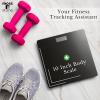 Moss & Stone Digital Body Weight Bathroom Scale Smart Scale(Black Digital Scale)
