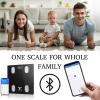 Moss & Stone Digital Body Weight Bathroom Scale Smart Scale(Black Smart Digital Scale)