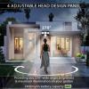 Moss & Stone Solar Outdoor Lights, IP44 Waterproof Outdoor Lights Solar Powered 3 Modes Motion Sensor Lights, 231 LED Security Lights 270° Wide Angle for Garden Patio Yard – 2Pack(4 Head Solar Light)