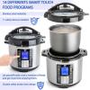 Moss & Stone – Small Digital Electric Rice Cooker, 4-8 Cups, 10 Preset Settings, Brown and White Rice Steamer, Slow Cooker with Steamer for Vegetables, Pot(Electric Pressure Cooker)
