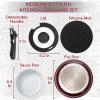 Moss & Stone 10pcs Black Pots and Pans Set Non Stick, Cookware Sets Detachable Handle, RV Kitchen Set Removable Handle, Oven Safe, Induction Ready, Stackable Non-stick Set, Camping Cookware Set(5 Pcs Burgandy)