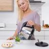 Moss & Stone 1.2L Stainless Steel Small Electric Kettle Red Color, Cordless 1500w Fast Boiling Pot, Portable Hot Water Electric Tea Kettle With Boil Dry Protection & Auto Shut-Off(Silver)