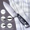 Moss & Stone 2 Piece Cutting Boards for Kitchen & Chef Knife, Polypropylene and Dishwasher Safe, 2 Chopping Board with Grip Handle BPA-Free