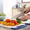Moss & Stone 2 Piece Cutting Boards for Kitchen & Chef Knife, Polypropylene and Dishwasher Safe, 2 Chopping Board with Grip Handle BPA-Free