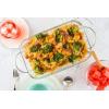 Moss & Stone 6-Piece Clear Glass Casserole Dishes for Oven With Lids, Durable Borosilicate Glass Bakeware Set, Microwave Safe, 3 Round Sizes for Cooking, Serving & Storage(Clear glass Baking)