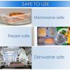 Moss & Stone Air Tight 16 Piece Plastic Food Storage Containers with Lids, Safe Lunch Box Set For DIshwasher and Microwave, Leak Proof Storage Containers For Food- BPA Free