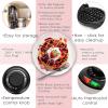 Moss & Stone Belgian Waffle Maker, Electric Waffle Machine, Flips & Non-Stick Grids,Temperature Control, Round Waffle (Black)(Black)