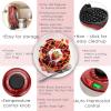 Moss & Stone Belgian Waffle Maker, Electric Waffle Machine, Flips & Non-Stick Grids,Temperature Control, Round Waffle (Black)(Red)