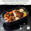 Moss & Stone Carbon Steel Roaster Pan With “V” Shape Removable Roasting Rack Set, 16.5 Inch Rectangular Nonstick Roasting Pan, Turkey Roaster Pan Rack With Carving Fork & Chef Knife(Multi-Purpose Casserole Roasting Pan)