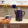 Moss & Stone Electric Coffee Percolator – Red Body Coffee Maker with Stainless Steel Lid, Percolator Electric Pot, Fast Boil 10 Cup Red Camping Coffee Pot(Purple)