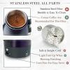 Moss & Stone Electric Coffee Percolator – Red Body Coffee Maker with Stainless Steel Lid, Percolator Electric Pot, Fast Boil 10 Cup Red Camping Coffee Pot(Purple)