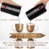 Moss & Stone Electric Milk Frother Latte Art Steamer, Electric Cappuccino Machine And Milk Warmer, Hot Foam Maker and Milk Warmer for Latte, Cappuccinos, Macchiato, Hot Chocolate Milk(Black)