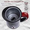 Moss & Stone Electric Milk Frother Latte Art Steamer, Electric Cappuccino Machine And Milk Warmer, Hot Foam Maker and Milk Warmer for Latte, Cappuccinos, Macchiato, Hot Chocolate Milk(Red & Black)