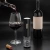 Moss & Stone Electric Wine Opener Set, Corkscrew Remover With USB Charging, Wine Bottle Opener with Wine Pourer, Foil Cutter & Vacuum Stopper, Automatic Wine Opener For Wine Lovers (Red)(Black)