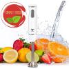 Moss & Stone Hand Blender With Egg Whisk, Powerful 300-Watt Stick Blender, Hand Mixer Set Stainless Steel Shaft & Blades, Black Handheld Blender With Ergonomic Handle (Without Chopper)(White)