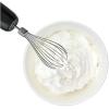 Moss & Stone Hand Blender With Egg Whisk, Powerful 300-Watt Stick Blender, Hand Mixer Set Stainless Steel Shaft & Blades, Black Handheld Blender With Ergonomic Handle (Without Chopper)(Black Without Chopper)