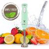Moss & Stone Hand Blender With Egg Whisk, Powerful 300-Watt Stick Blender, Hand Mixer Set Stainless Steel Shaft & Blades, Black Handheld Blender With Ergonomic Handle (Without Chopper)(Turquoise)