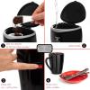 Moss & Stone Mini Drip Coffee Maker with Mug (5 oz Mugs), Small Coffee Pot With 2 Coffee Cups, Mini Coffee Maker (2 Drip & 2 Mug)(1 Cup)