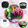 Moss & Stone MiniSmoothie Blender, Compact Personal Blender with Additional Cups Bullet Shape For Frozen Drinks, To-Go Portable Cups with Lids, Juice & Smoothie Maker(Green)