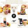 Moss & Stone MiniSmoothie Blender, Compact Personal Blender with Additional Cups Bullet Shape For Frozen Drinks, To-Go Portable Cups with Lids, Juice & Smoothie Maker(White)
