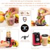 Moss & Stone MiniSmoothie Blender, Compact Personal Blender with Additional Cups Bullet Shape For Frozen Drinks, To-Go Portable Cups with Lids, Juice & Smoothie Maker(Red)