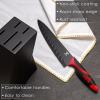 Moss & Stone Professional Kitchen Knife Chef Set, 6 Pcs Small Knife Set With Block, Premium Kitchen Knife Set Stainless Steel, Scratch Resistant & Rust Proof, Knife Block With Sharp Cooking Knives.(7 Pcs Black & Red)