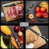 Moss & Stone Professional Kitchen Knife Chef Set, 6 Pcs Small Knife Set With Block, Premium Kitchen Knife Set Stainless Steel, Scratch Resistant & Rust Proof, Knife Block With Sharp Cooking Knives.(7 Pcs Black & White)
