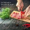 Moss & Stone Professional Kitchen Knife Chef Set, 6 Pcs Small Knife Set With Block, Premium Kitchen Knife Set Stainless Steel, Scratch Resistant & Rust Proof, Knife Block With Sharp Cooking Knives.(Black)