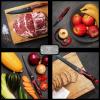 Moss & Stone Professional Kitchen Knife Chef Set, 6 Pcs Small Knife Set With Block, Premium Kitchen Knife Set Stainless Steel, Scratch Resistant & Rust Proof, Knife Block With Sharp Cooking Knives.(7 Pcs Black & Red)