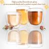 Moss & Stone Set of 4 Double Wall Glass Cup Clear Mug, Double Walled Coffee Mugs 7.5 Oz, Glass Tea Mugs, Insulated Coffee Mug With Handle.(3 Cups)