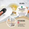 Moss & Stone White Hand Mixer With Snap-On Storage Case, 6 Speed Hand Mixer Electric, 250w Power handheld Mixer for Baking Cake Egg Cream Food Beater, & 4 Stainless Steel Accessories(White & Black)