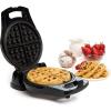 Moss & Stone Belgian Waffle Maker, Electric Waffle Machine, Flips & Non-Stick Grids,Temperature Control, Round Waffle (Black)(Black)