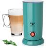 Moss & Stone Electric Milk Frother Latte Art Steamer, Electric Cappuccino Machine And Milk Warmer, Hot Foam Maker and Milk Warmer for Latte, Cappuccinos, Macchiato, Hot Chocolate Milk(Turquoise)
