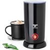 Moss & Stone Electric Milk Frother Latte Art Steamer, Electric Cappuccino Machine And Milk Warmer, Hot Foam Maker and Milk Warmer for Latte, Cappuccinos, Macchiato, Hot Chocolate Milk(Black)