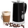 Moss & Stone Electric Milk Frother Latte Art Steamer, Electric Cappuccino Machine And Milk Warmer, Hot Foam Maker and Milk Warmer for Latte, Cappuccinos, Macchiato, Hot Chocolate Milk(Black / White)