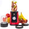 Moss & Stone MiniSmoothie Blender, Compact Personal Blender with Additional Cups Bullet Shape For Frozen Drinks, To-Go Portable Cups with Lids, Juice & Smoothie Maker(Red)