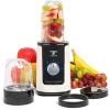 Moss & Stone MiniSmoothie Blender, Compact Personal Blender with Additional Cups Bullet Shape For Frozen Drinks, To-Go Portable Cups with Lids, Juice & Smoothie Maker(White)