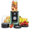 Moss & Stone MiniSmoothie Blender, Compact Personal Blender with Additional Cups Bullet Shape For Frozen Drinks, To-Go Portable Cups with Lids, Juice & Smoothie Maker(Green)