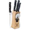 Moss & Stone Professional Kitchen Knife Chef Set, 6 Pcs Small Knife Set With Block, Premium Kitchen Knife Set Stainless Steel, Scratch Resistant & Rust Proof, Knife Block With Sharp Cooking Knives.(7 Pcs Stainless Steel/Wood)