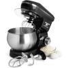 Moss & Stone Stand Mixer With Lcd Display, 6 Speed Electric Mixer With 5.5 Quart Stainless Steel Mixing Bowl, Kitchen Mixer With Dough Hook, Egg Whisk, Beater & Baking Spatula, Food Mixer With Timer(Black)